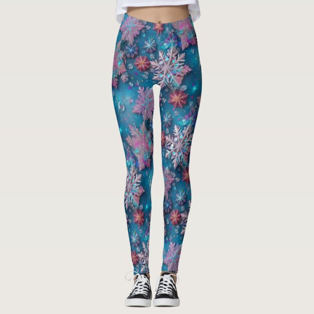 Frozen snowflakes leggings (Front)