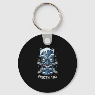 Frozen Tiki Hawaiian Party Luau Cold Winter Holida Key Ring