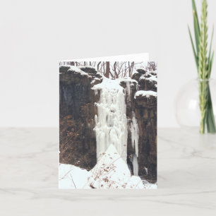 "FROZEN WATERFALL" CARD