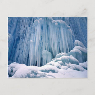 Frozen Waterfall Haute Jurs, France Postcard