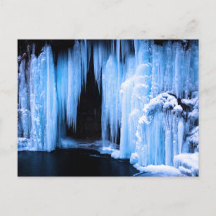 Frozen Waterfall Postcard