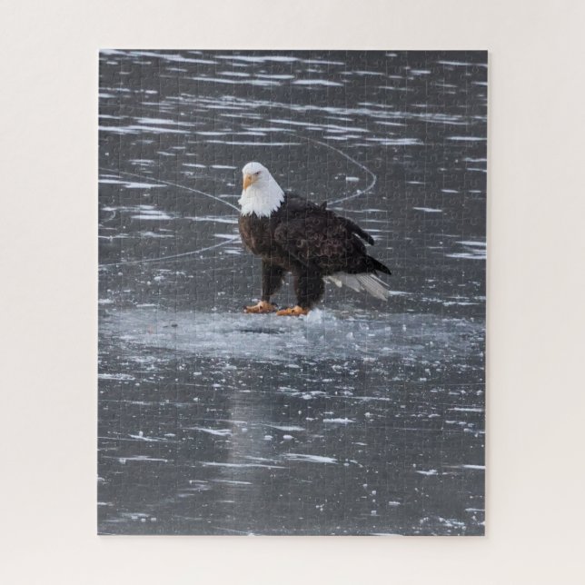 Frozen Waters Eagle Puzzle (Vertical)