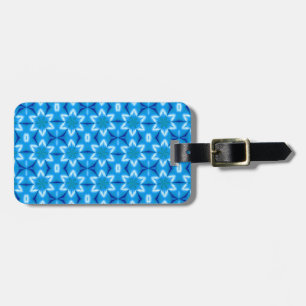 Frozen White Flowers Luggage Tag