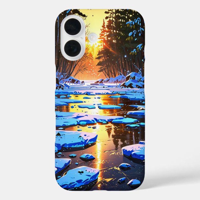 Frozen Winter River Case-Mate iPhone Case (Back)