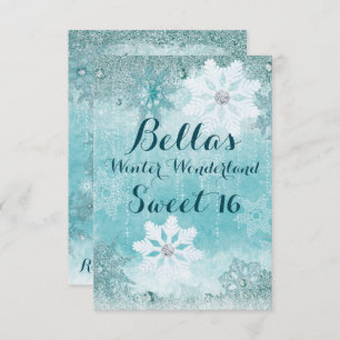 Frozen Winter Wonderland Party Invitations