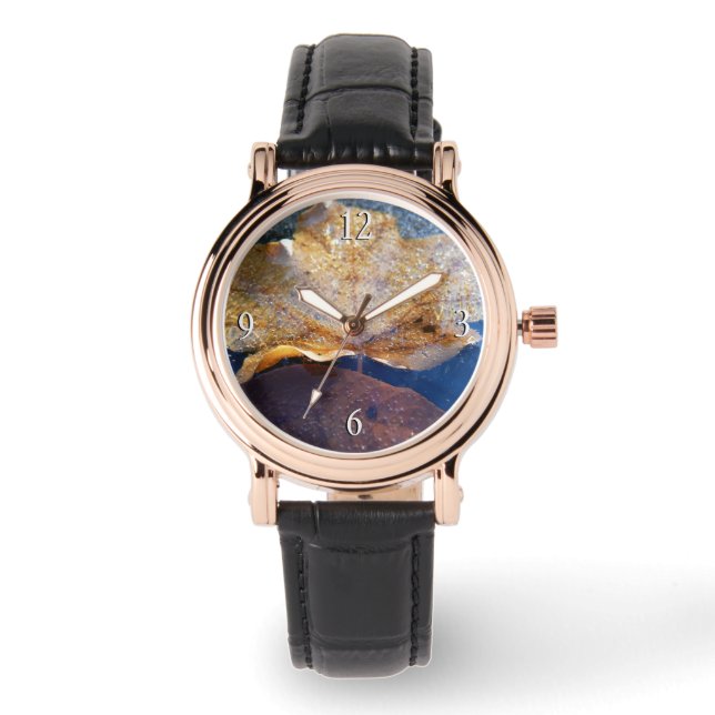 Frozen Yellow Maple Leaf Autumn Nature Watch (Front)