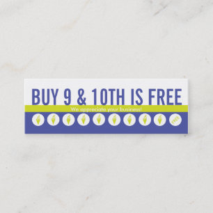 Frozen Yogurt Loyalty Skinny Business Card