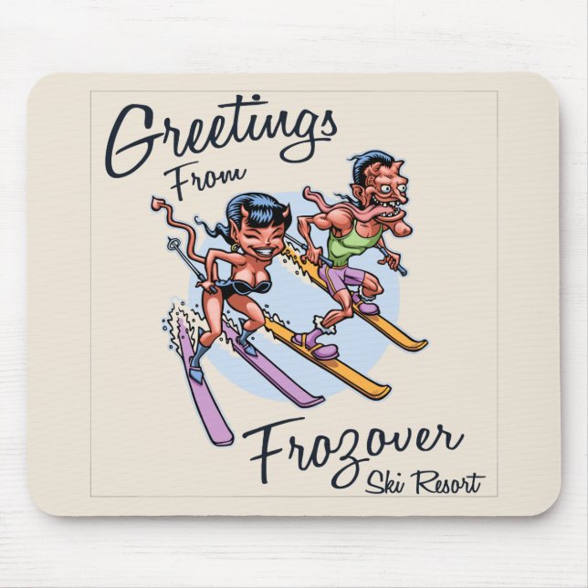 Frozover Ski Resort Mouse Pad (Front)