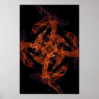 frtal flame: fire poster