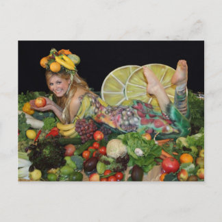 früchte obst postkarte, post card, vegetarian card