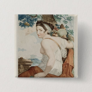 Fructidor twelfth month of Republican Calendar 15 Cm Square Badge