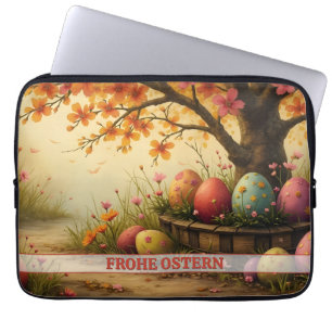 Frühlingsblütenzauber mit Ostereierpracht Laptop Sleeve