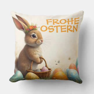 Frühlingsgrüß vom Osterhasen Cushion