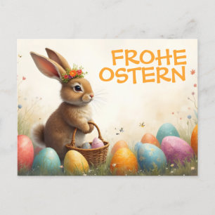 Frühlingsgrüß vom Osterhasen Holiday Postcard