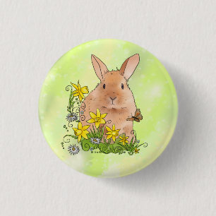 Frühlingshase 3 Cm Round Badge