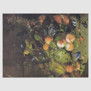 Fruit a Nest and Insects in a Wood, Rachel Ruysch Tissue Paper