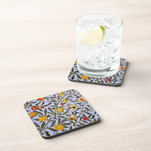 Fruit, a William Morris vintage pattern, Coaster (Right Side)