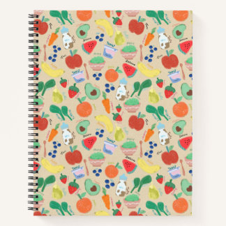 Fruit and veg- food Spiral Notebook