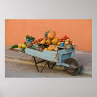 Fruit and vegetable cart, Cuba