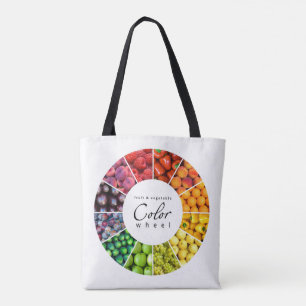 Fruit and vegetable colour wheel (12 colours) tote bag