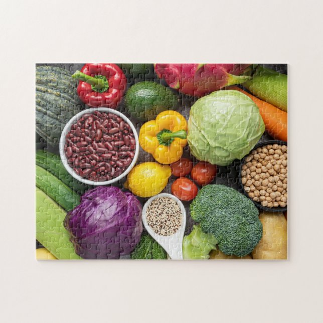 Fruit and Vegetable display Jigsaw Puzzle (Horizontal)