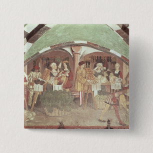 Fruit and Vegetable Market 15 Cm Square Badge