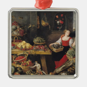 Fruit and Vegetable Market Metal Ornament