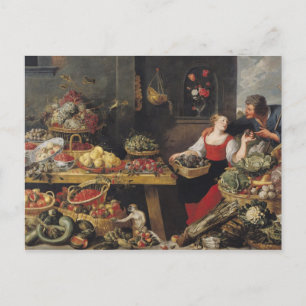Fruit and Vegetable Market Postcard