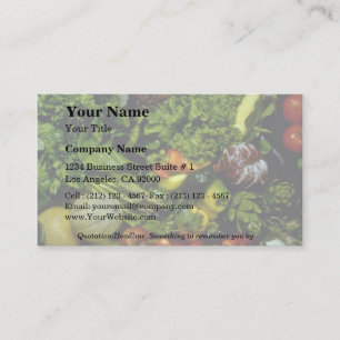 Fruit and vegetables business card