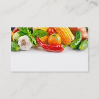 fruit and vegetables dealer business card template
