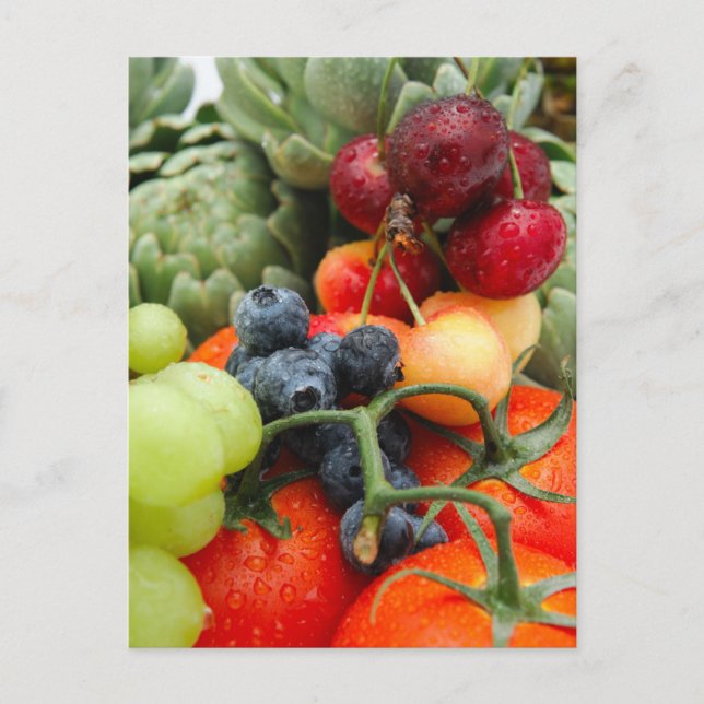 Fruit and Vegetables Postcard (Front)