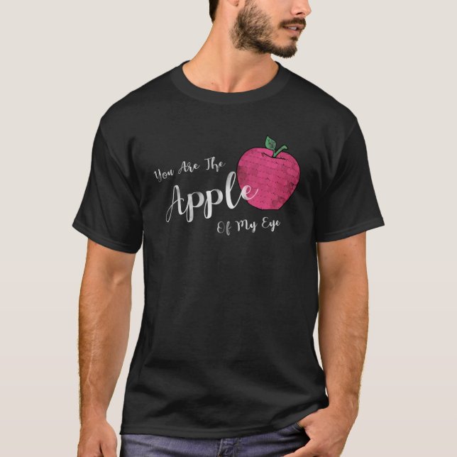 Fruit Apple Eye Love Romantic Lovely Gift Idea App T-Shirt (Front)