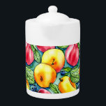 Fruit apple pear summer watercolor pattern<br><div class="desc">Fruit apple pear summer watercolor pattern</div>