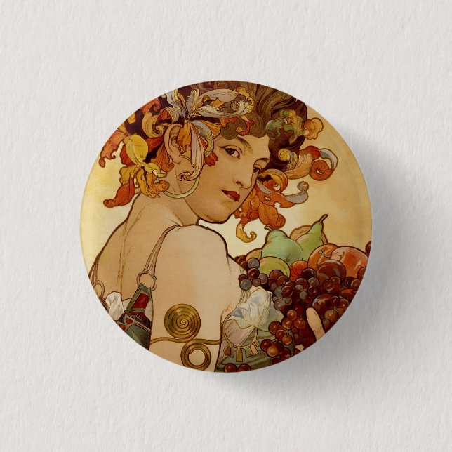 Fruit - Autumn 1897 3 Cm Round Badge (Front)