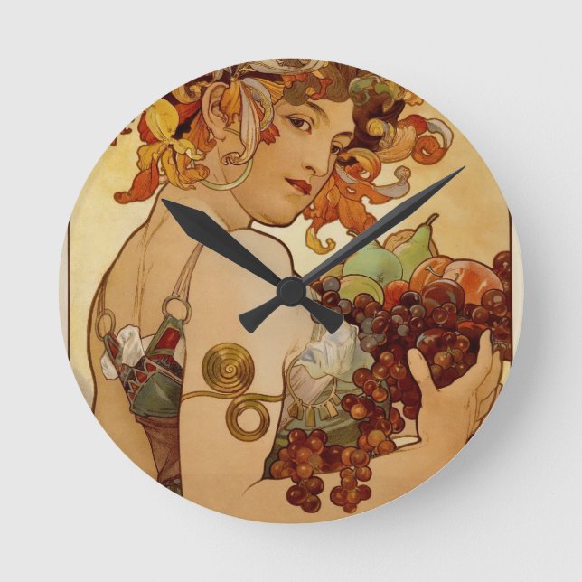 Fruit - Autumn 1897 Round Clock (Front)