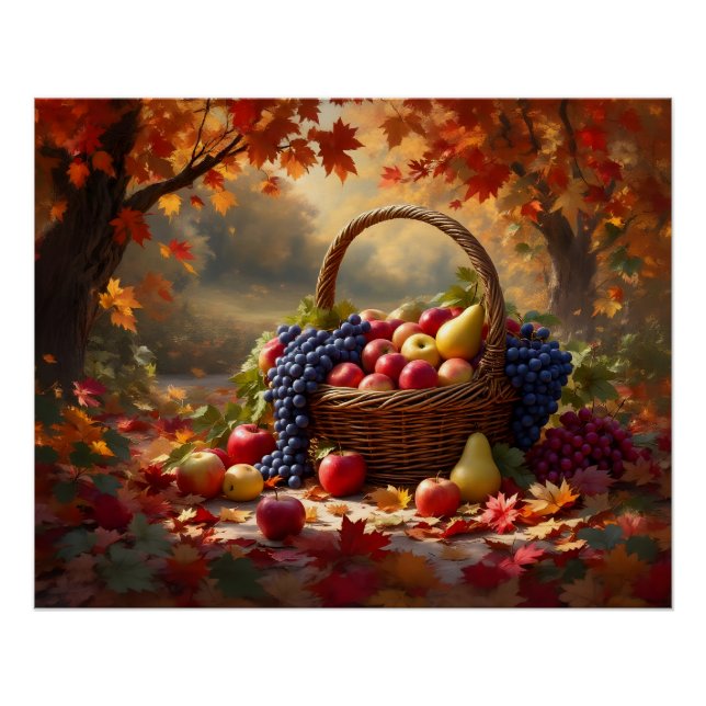 Fruit basket in the fall poster (Front)