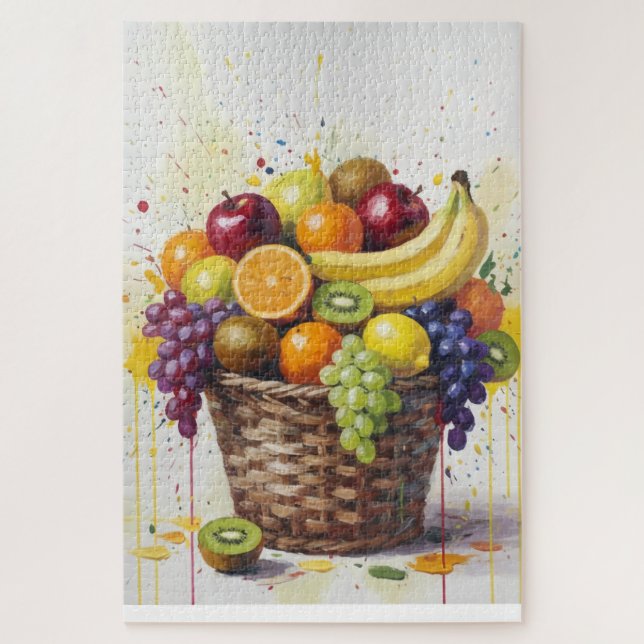 Fruit Basket Painting Jigsaw Puzzle (Vertical)