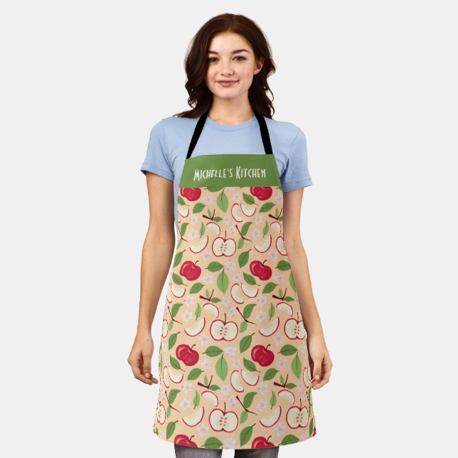 Fruit Basket Pattern Collection - Apples Apron (Worn)