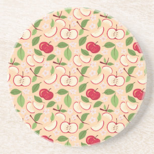Fruit Basket Pattern Collection - Apples Coaster