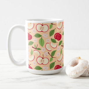 Fruit Basket Pattern Collection - Apples Coffee Mug
