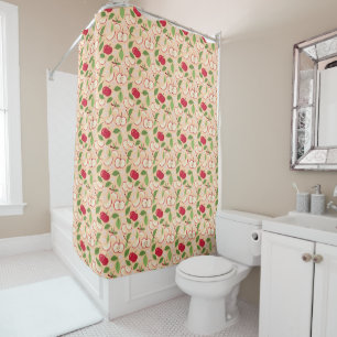 Fruit Basket Pattern Collection - Apples Shower Curtain