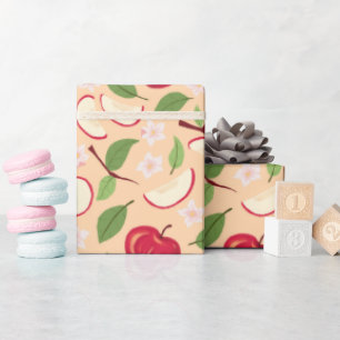 Fruit Basket Pattern Collection - Apples Wrapping Paper