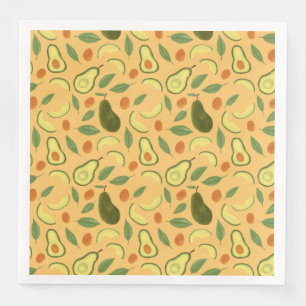Fruit Basket Pattern Collection - Avocado Napkin