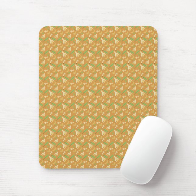 Fruit Basket Pattern Collection - Banana Mouse Pad (With Mouse)