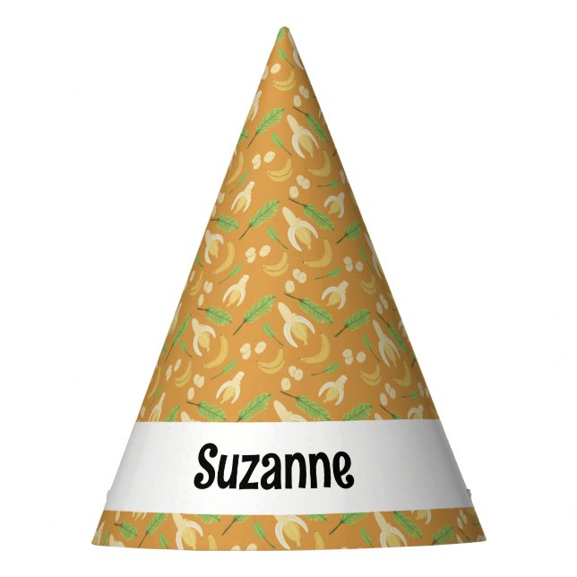 Fruit Basket Pattern Collection - Banana Party Hat (Front)
