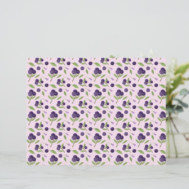 Fruit Basket Pattern Collection - Blueberries (Standing Front)