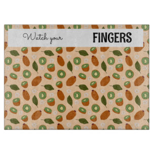 Fruit Basket Pattern Collection - Kiwi Cutting Board