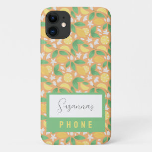 Fruit Basket Pattern Collection - Lemon iPhone 11 Case
