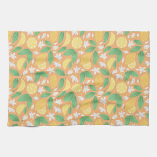 Fruit Basket Pattern Collection - Lemon Tea Towel