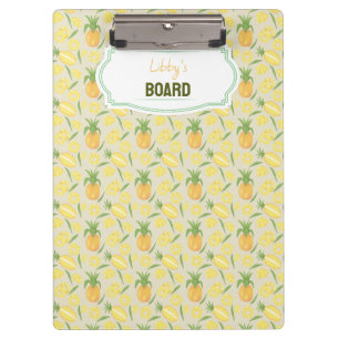 Fruit Basket Pattern Collection - Pineapples Clipboard
